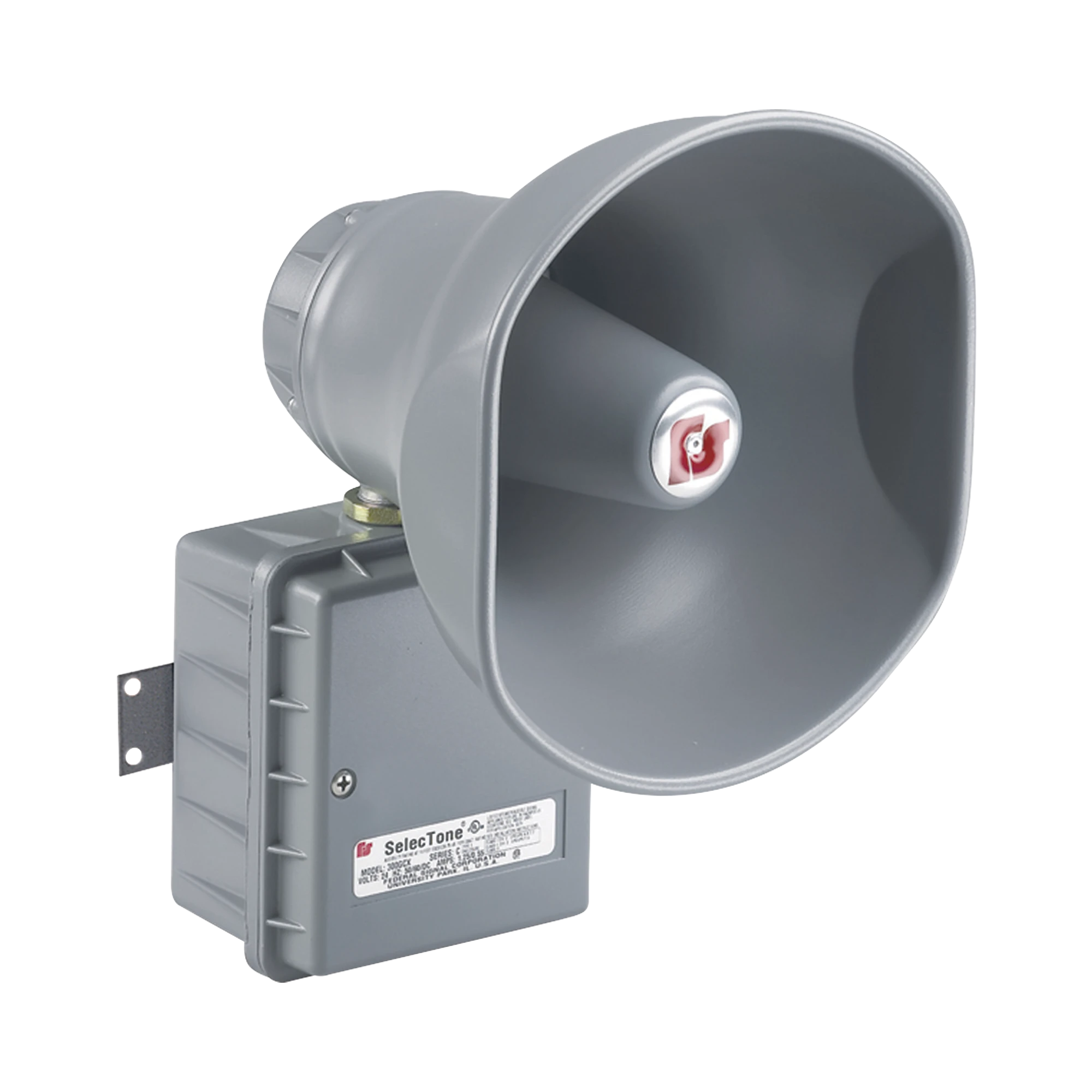 ALTAVOZ AMPLIFICADO SELECTONE 15W, PARA UBICACIONES PELIGROSAS, 24 VCA / CD , GRIS-Sirenas / Bocinas / Controladores-FEDERAL SIGNAL INDUSTRIAL-Bsai Seguridad & Controles