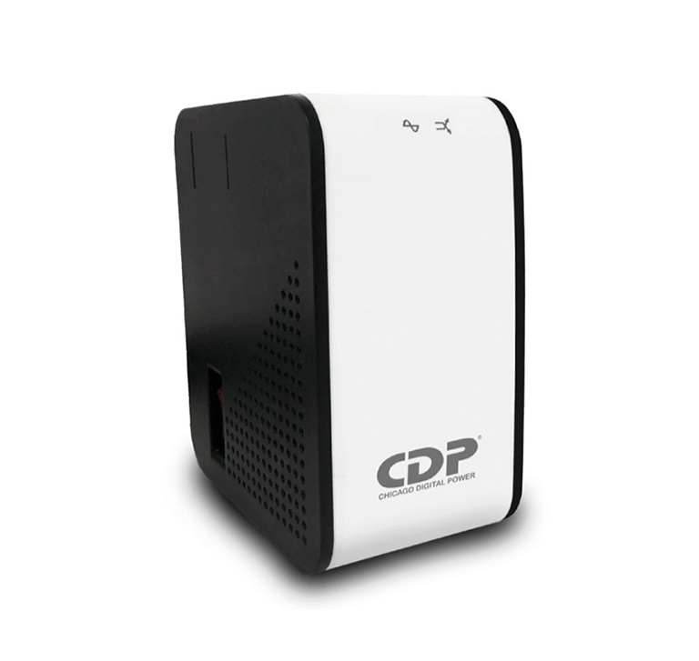 CDP R2CAVR1008 - REGULADOR 1KVA 400W / 4 CONTACTOS CON PROTECCION DE SOBRETENSION / 4 CONTACTOS CON PROTECCION AVR / PROTECCION LINEA DATOS-Reguladores y UPS-CHICAGO DIGITAL POWER-Bsai Seguridad & Controles