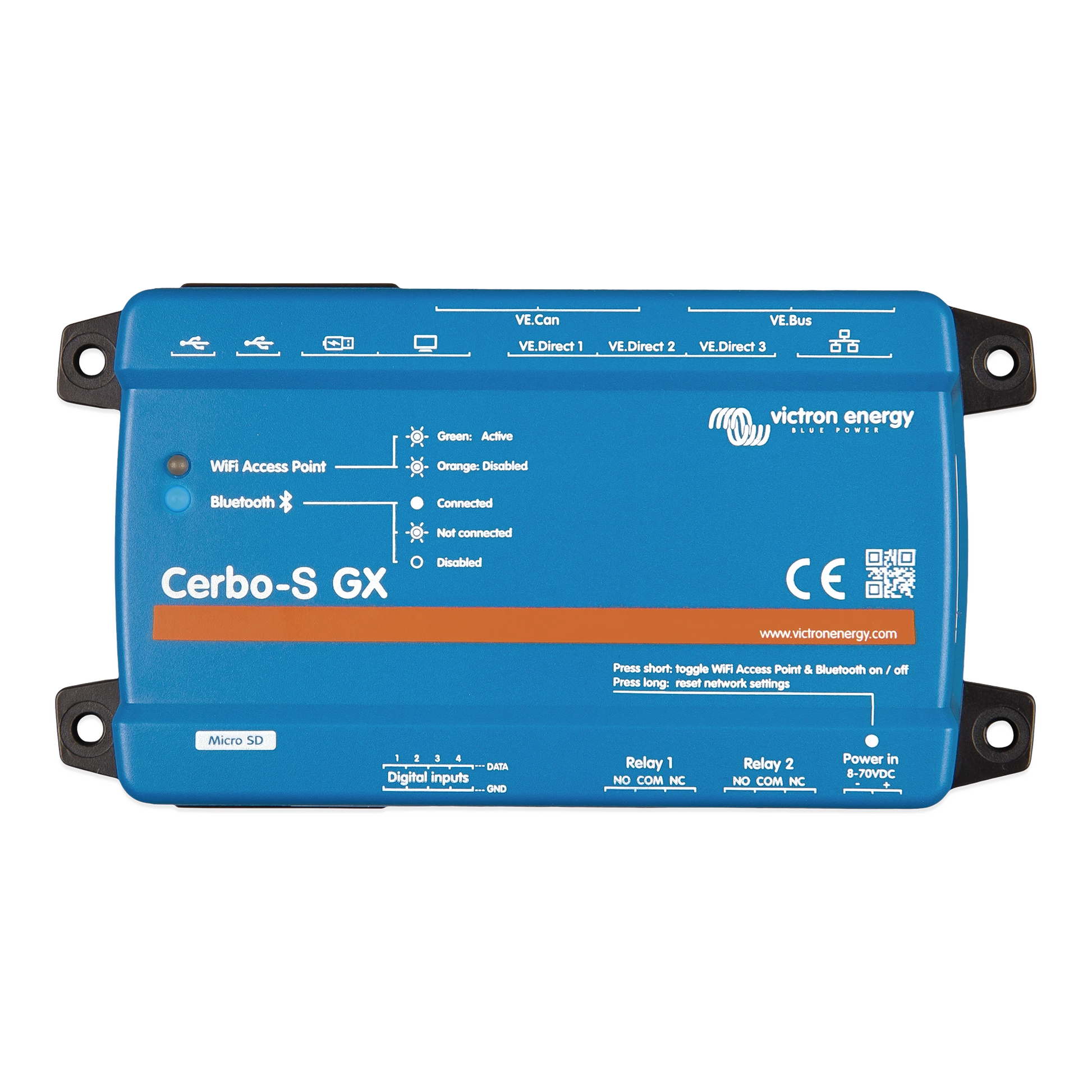 CERBO-S GX / CENTRO DE COMUNICACIONES / MONITOREO REMOTO PARA SISTEMAS VICTRON-Energía Solar-VICTRON ENERGY-Bsai Seguridad & Controles