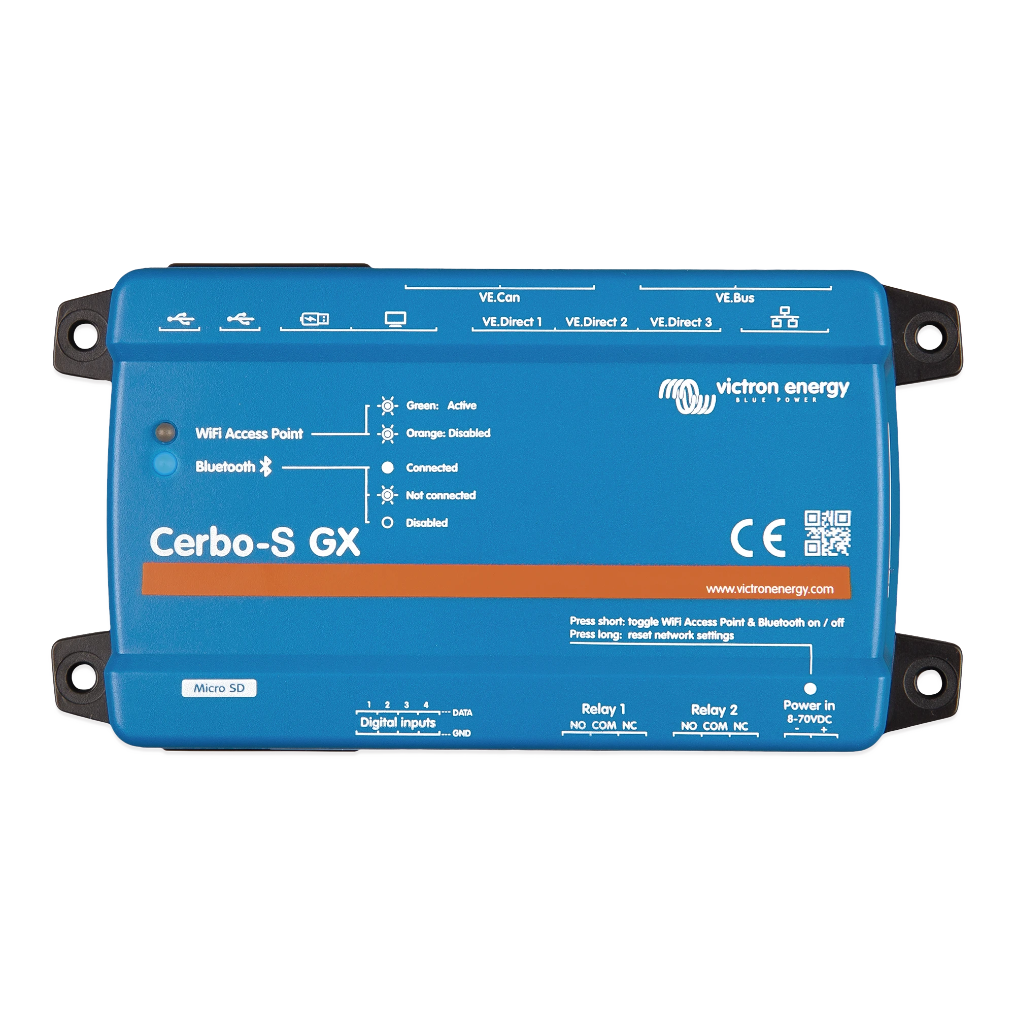 CERBO-S GX / CENTRO DE COMUNICACIONES / MONITOREO REMOTO PARA SISTEMAS VICTRON-Energía Solar-VICTRON ENERGY-Bsai Seguridad & Controles