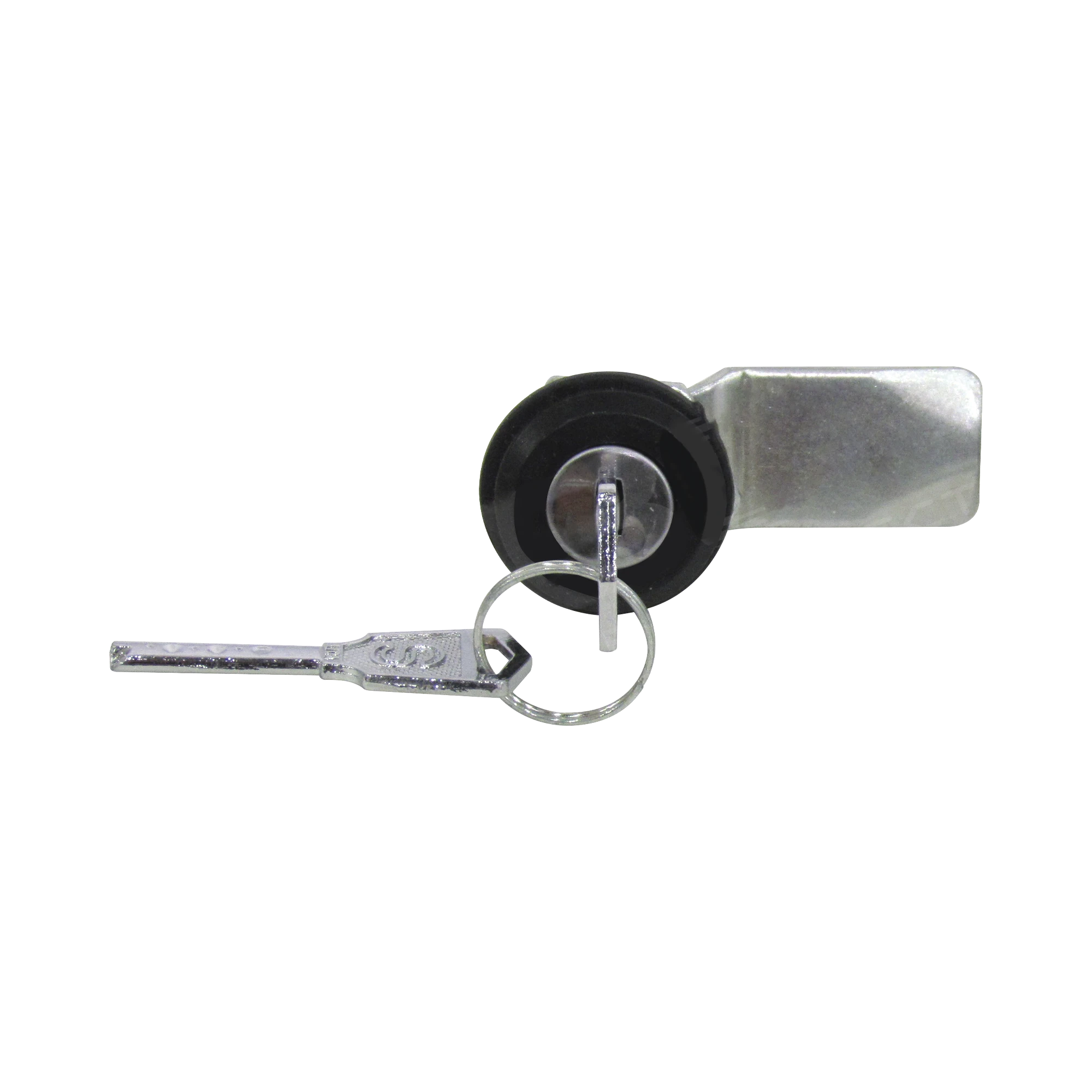 CERRADURA CON PALETA METÁLICA CON 2 LLAVES PARA GABINETES DE ACERO.-Racks y Gabinetes-PRECISION-Bsai Seguridad & Controles