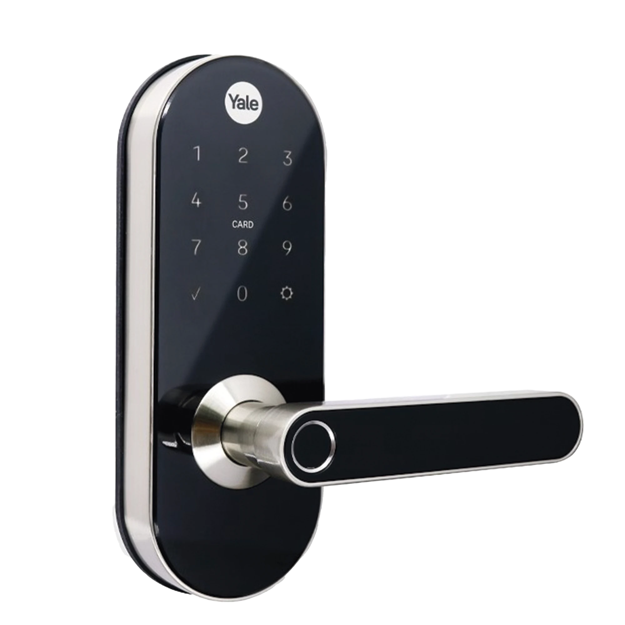 CERRADURA DIGITAL YMC420 / CON TECLADO TÁCTIL / LECTOR DE TARJETAS / HUELLAS / INCLUYE HUB / COMPATIBLE CON YALE CONNECT-Cerraduras-YALE-ASSA ABLOY-Bsai Seguridad & Controles