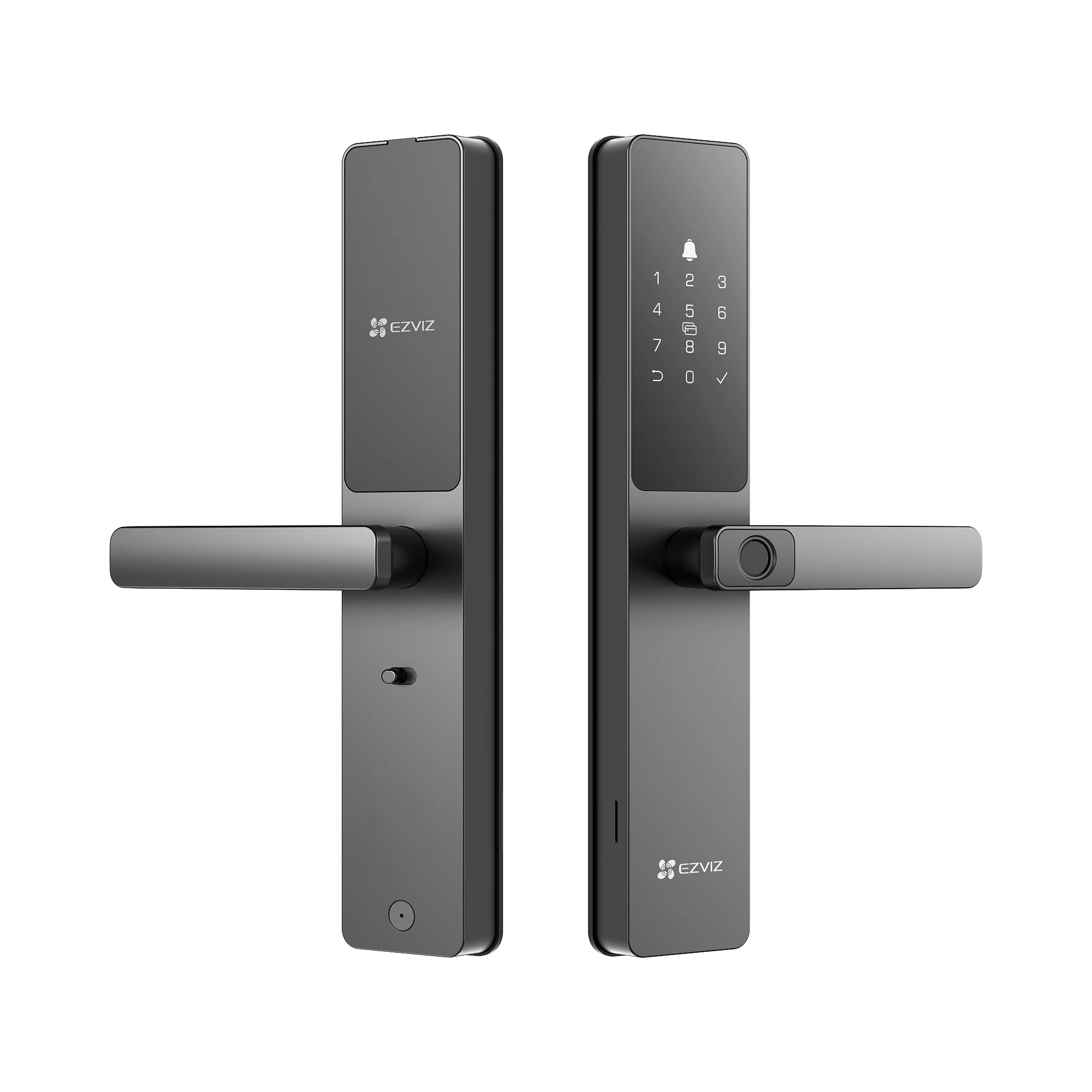 CERRADURA INTELIGENTE / WI-FI / BLUETOOTH / CÓDIGOS TEMPORALES PARA VISITANTES / LECTURA DE HUELLA / LECTURA DE TAG / CONTRASEÑA / BOTÓN PARA TIMBRAR / APERTURA REMOTA / ALARMA ANTI-INTRUSIÓN / NO REQUIERE HUB-Cerraduras-EZVIZ-Bsai Seguridad & Controles