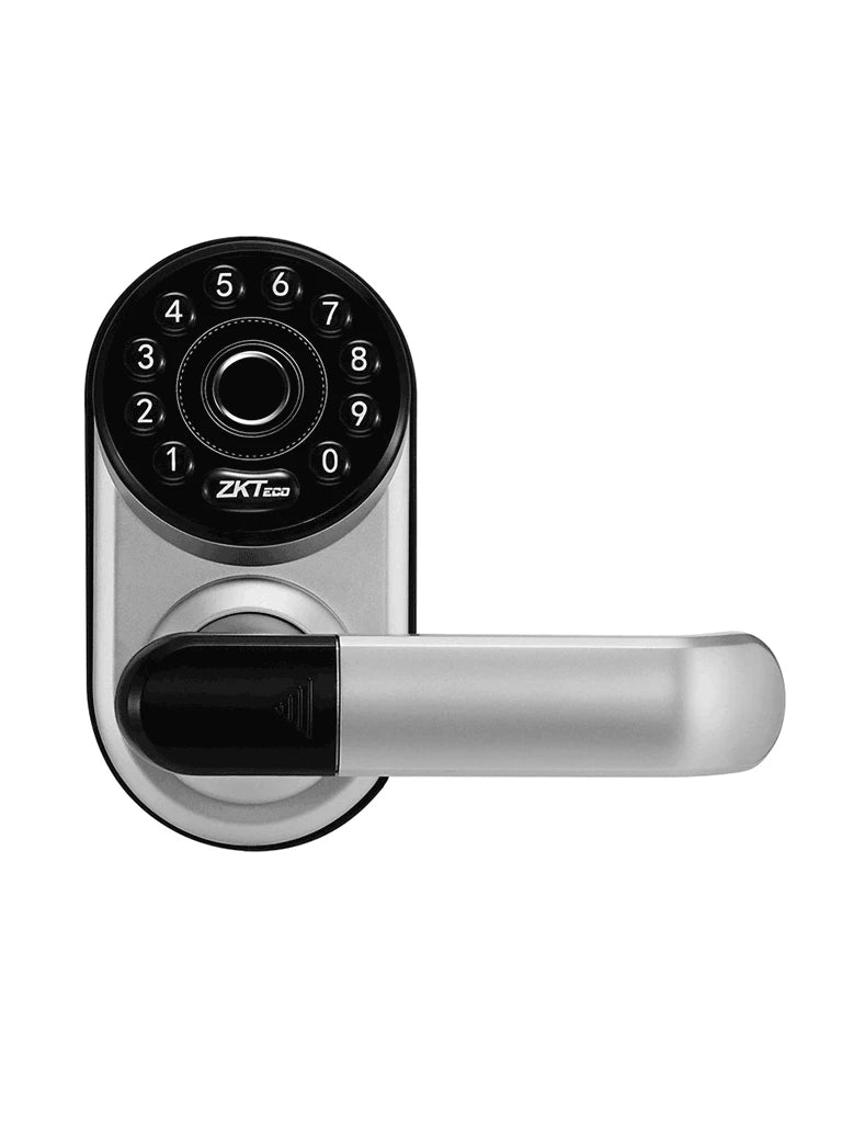 ZKTECO ML300 - CERRADURA INTELIGENTE CON TECLADO Y VERIFICACIÓN DE HUELLA / BLUETOOTH / 100 USUARIOS / COMPATIBLE CON APP ZSMART / #CERRADURAS-Inteligente-ZKTECO-Bsai Seguridad & Controles