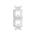 MARCO DE MÓDULO DÚPLEX, PARA PLACAS FRONTALES ESTÁNDAR NEMA 106, ACEPTA 2 MÓDULOS MINI-COM, COLOR BLANCO-Cableado de Cobre-PANDUIT-CF1062WHY-Bsai Seguridad & Controles