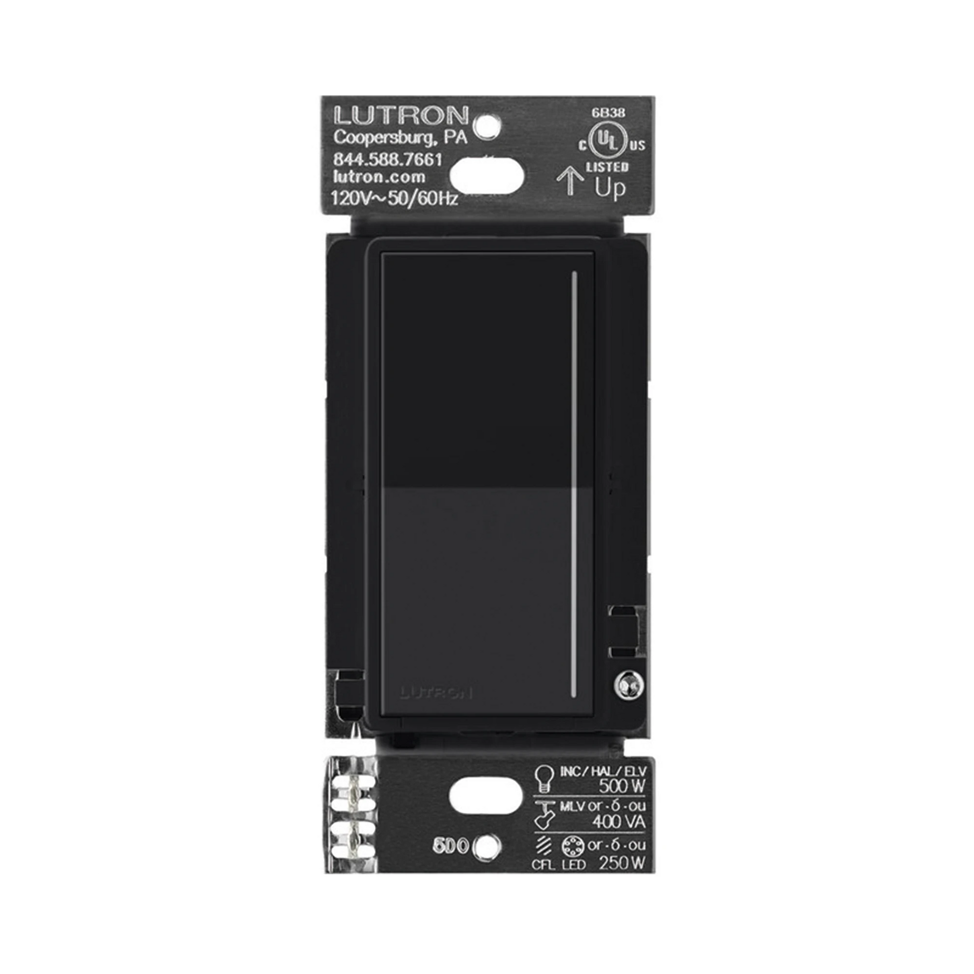 (RADIORA3) ATENUADOR TÁCTIL SUNNATA DIMMER PRO COLOR NEGRO PARA LINEA RADIO RA3, REQUIERE CABLE NEUTRO 250W LED / CFL-Automatización - Casa Inteligente-LUTRON RADIORA 3-Bsai Seguridad & Controles