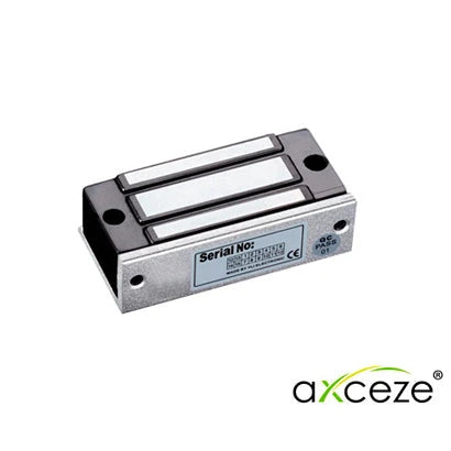 CHAPA MAGNETICA AXCEZE AX-M140SO EJERCE UNA FUERZA DE SUJECIÓN DE 140 LIBRAS (63KG) FABRICADO EN ALUMINIO DIMENSIONES 90X39X24.5MM IDEAL PARA LOCKERS CAJONES O GAVETAS-Cerraduras-AXCEZE-Bsai Seguridad & Controles