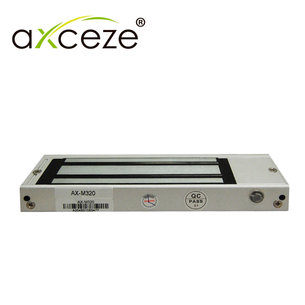 CHAPA MAGNETICA AXCEZE AX-M320 EJERCE UNA FUERZA DE SUJECIÓN DE 300 LIBRAS (158KG) FABRICADO EN ALUMINIO DIMENSIONES 20.5X170X37 MM IDEAL PARA PUERTAS ABATIBLES DE MADERA O ALUMINIO-Cerraduras-AXCEZE-Bsai Seguridad & Controles