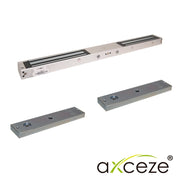 CHAPA MAGNETICA AXCEZE MODELO AX-M620X2L ELECTROIMAN DOBLE, CADA IMAN TIENE FUERZA DE 600 LIBRAS COMPATIBLE CON ACCESORIOS M620-Cerraduras-AXCEZE-Bsai Seguridad & Controles