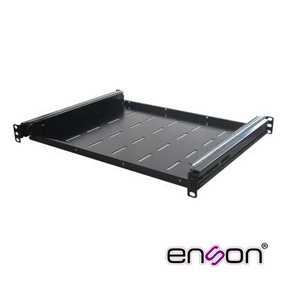 CHAROLA CORREDIZA ENSON ENS-RTM1 FIJACIÓN A CUATRO PUNTOS VENTILADA IDEAL PARA LA COLOCACIÓN DE TECLADOS EN SITE DE 1 UNIDAD DE RACK, COMPATIBLE CON GABINETES ENSON-Racks y Gabinetes-ENSON-ENS-RTM1U-Bsai Seguridad & Controles