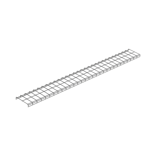 CHAROLA PARA CANALIZACIÓN WYR-GRID® TIPO MALLA, CON PINTURA ELECTROSTÁTICA EN COLOR NEGRO, 12 IN (317.5 MM) DE ANCHO, 53.1 MM DE ALTO Y 3 M DE LARGO-Charolas Tipo Malla-PANDUIT-Bsai Seguridad & Controles