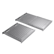 CHAROLA VENTILADA DE INSTALACIÓN SIN HERRAMIENTA, PARA RACK O GABINETES DE 4 POSTES, AJUSTABLE DE 900 A 1200 MM DE PROFUNDIDAD, DE ACERO, COLOR NEGRO-Racks y Gabinetes-HOFFMAN-Bsai Seguridad & Controles