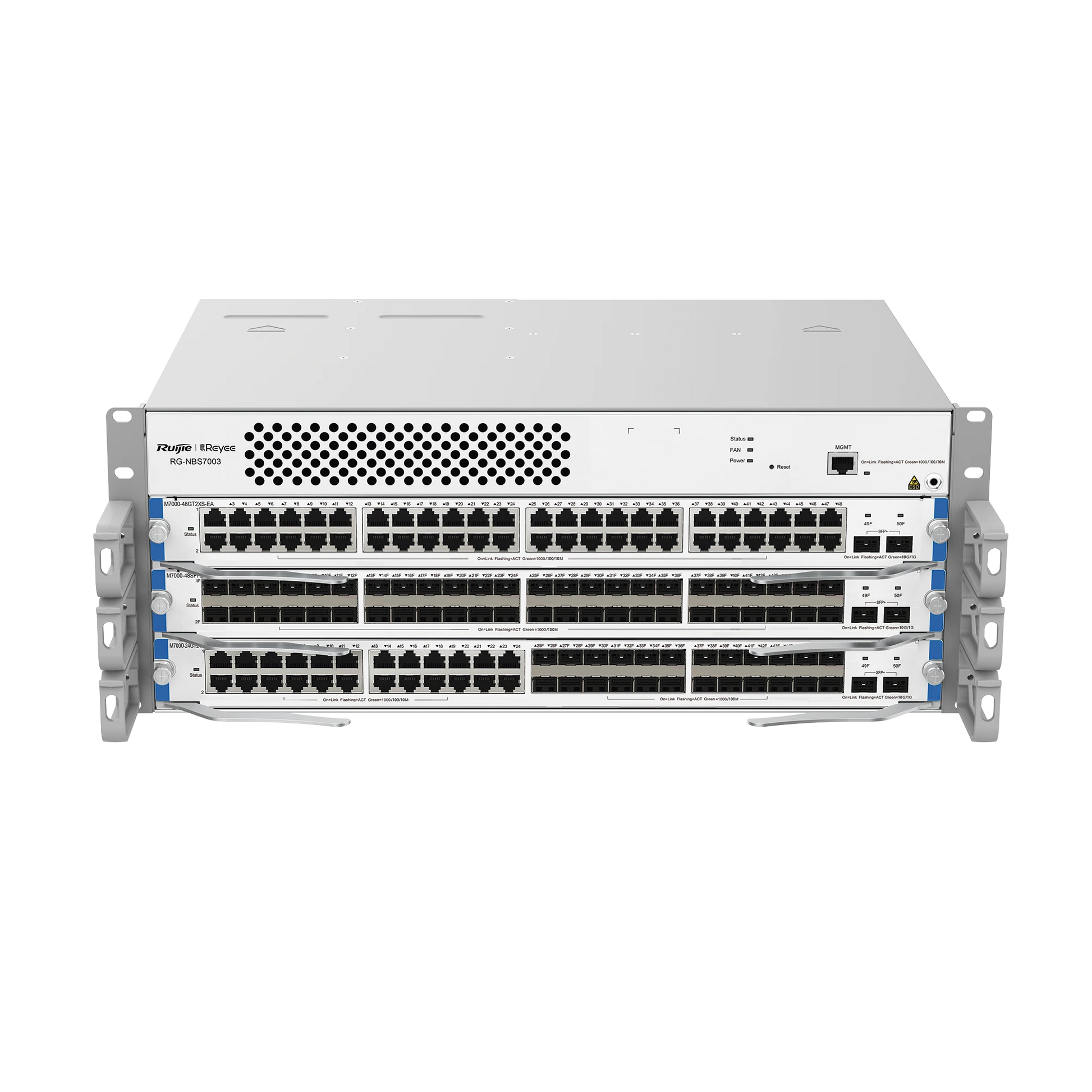 CHASIS SWITCH CORE CAPA 3, HASTA 3 SLOTS PARA TARJETAS MODULARES M7000 SERIES-Networking-RUIJIE-Bsai Seguridad & Controles