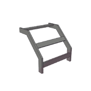 (CHCVET1X12EPK) CURVA VERTICAL EXTERIOR TUBULAR 1.5 DE PERALTE X 12 ANCHO PINTURA EPOX COLOR NEGRO, INCLUYE COPLE Y TORNILLERIA