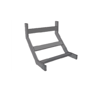 (CHCVIT1X12EPK) CURVA VERTICAL INTERIOR TUBULAR 1.5 DE PERALTE X 12 ANCHO PINT EPOX COLOR NEGRO, INCLUYE COPLES Y TORNILLERIA