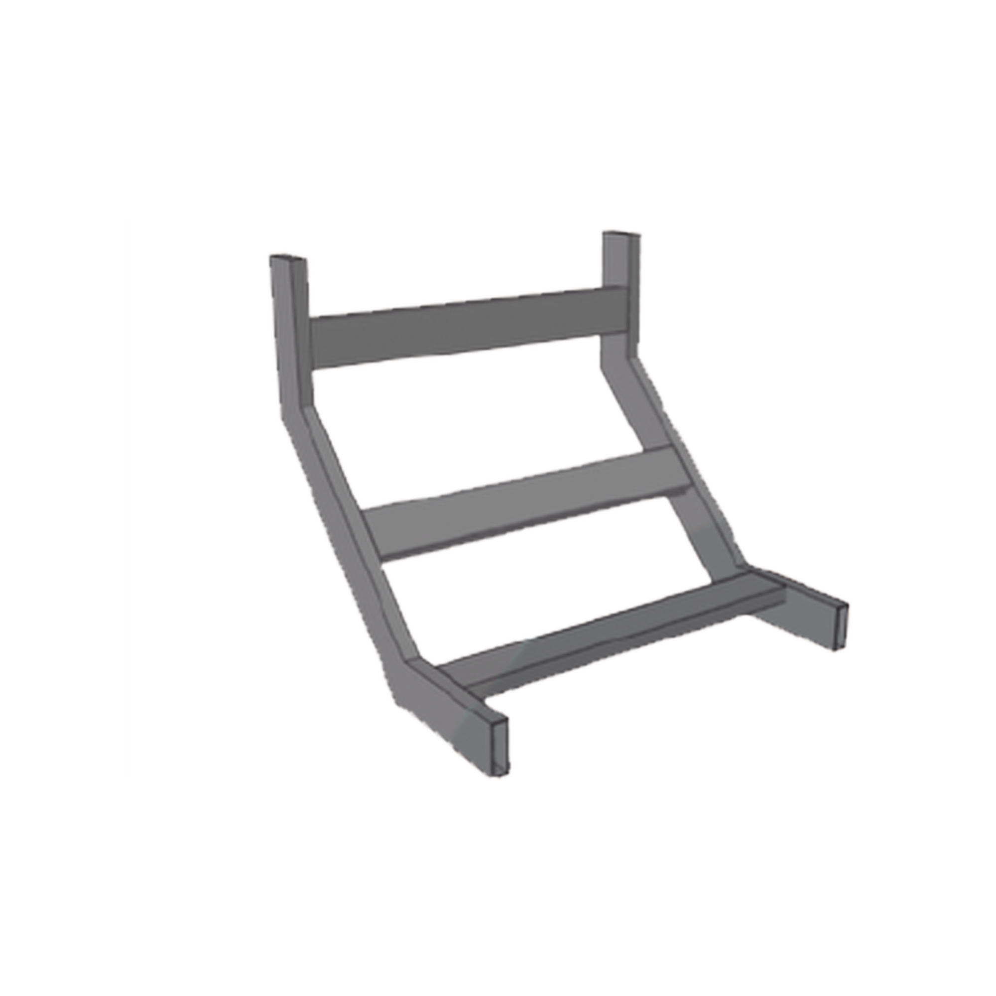 (CHCVIT1X12EPK) CURVA VERTICAL INTERIOR TUBULAR 1.5 DE PERALTE X 12 ANCHO PINT EPOX COLOR NEGRO, INCLUYE COPLES Y TORNILLERIA