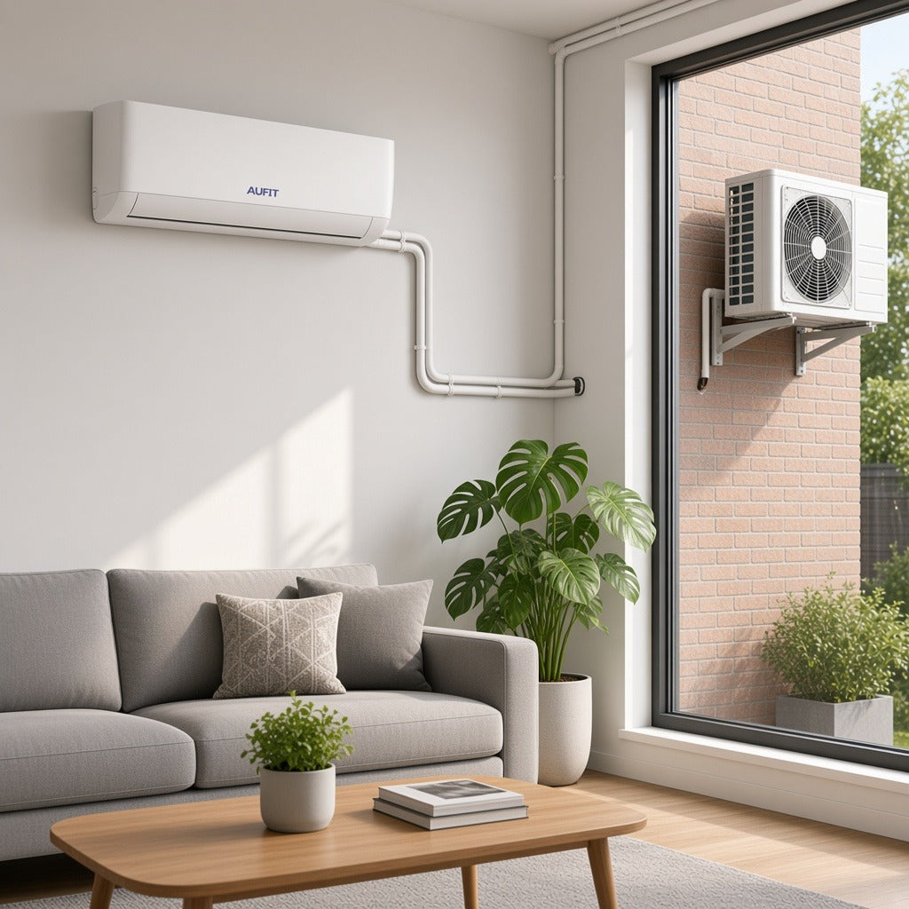 MINISPLIT INVERTER WI-FI / SEER 17 / 24,000 BTU (2 TON) / FRÍO Y CALOR / R32 / 220 VCA / FILTRO DE ALTA DENSIDAD [CHI-R32-24K-220] instalado