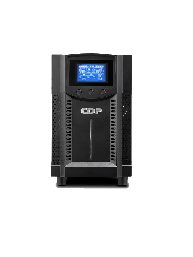 CDP UPO111AX- UPS ONLINE DE 1 KVA/ 900 WATTS/ 4 TERMINALES DE LAS CUALES 2 SON PROGRAMABLES/ PANTALLA LCD/ ENTRADA PARA BANCO DE BATERIAS/ RESPALDO 6 MINUTOS CARGA COMPLETA/-Reguladores y UPS-CHICAGO DIGITAL POWER-Bsai Seguridad & Controles
