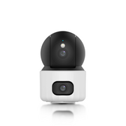CAMARA IP DOBLE LENTE WIFI UNIARCH UHO-S3S-M33D / 3MP+3MP / LENTES 4MM / DWDR / IR10M / LUZ-CALIDA (DUAL-LIGHT) / MICROSD512GB / MICROFONO+ALTAVOZ-INTEGRADO / HUMAN-BODY-DETECTION / DETECCION-VEHICULO-MASCOTA-LLANTO / USB-C / INTERIOR / SERIE PANDA