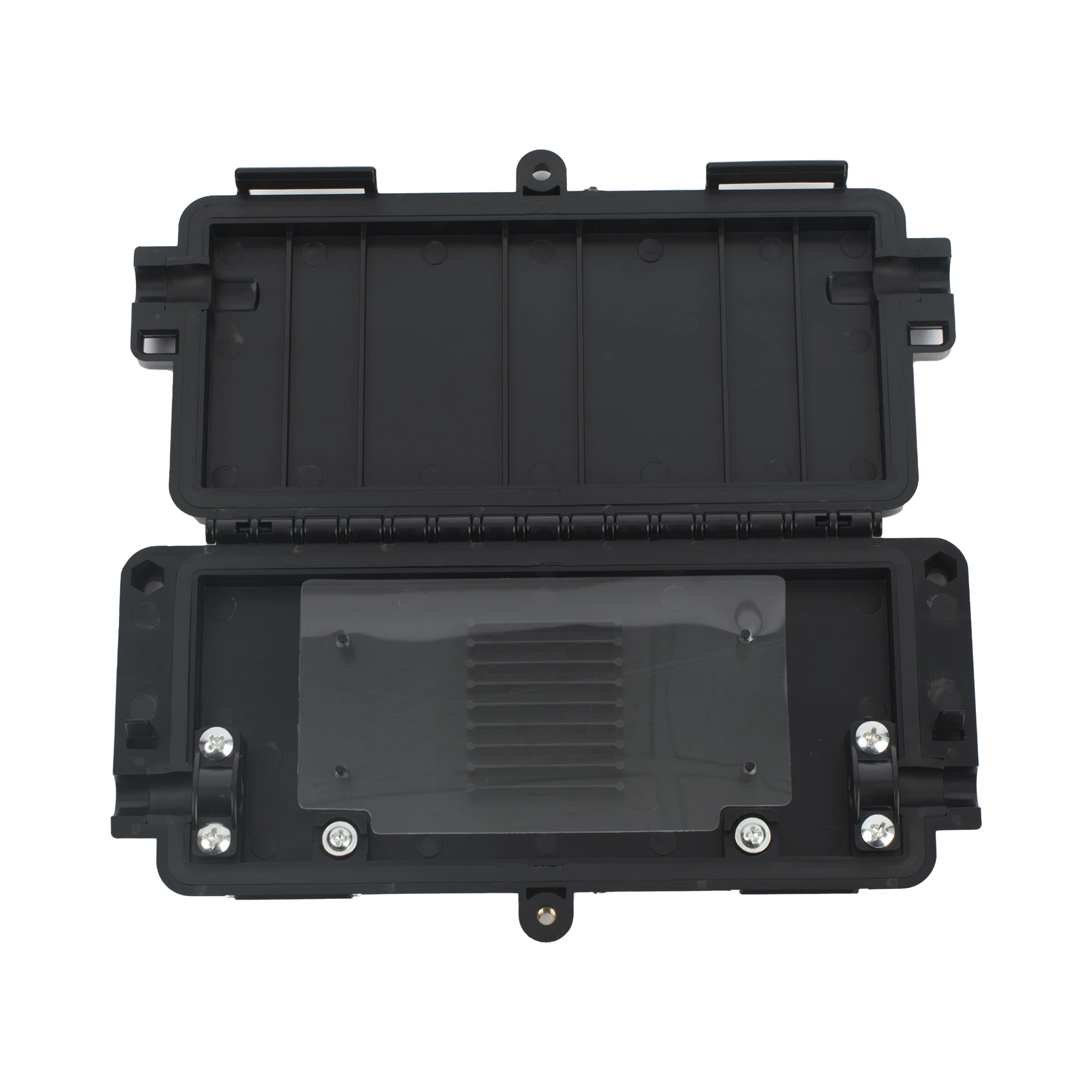 CIERRE DE EMPALME HORIZONTAL HASTA 8 FUSIONES DE FIBRA ÓPTICA, INTERIOR/EXTERIOR, IP65-Redes FTTH/PON-LINKEDPRO BY EPCOM-LP-FAT-Bsai Seguridad & Controles