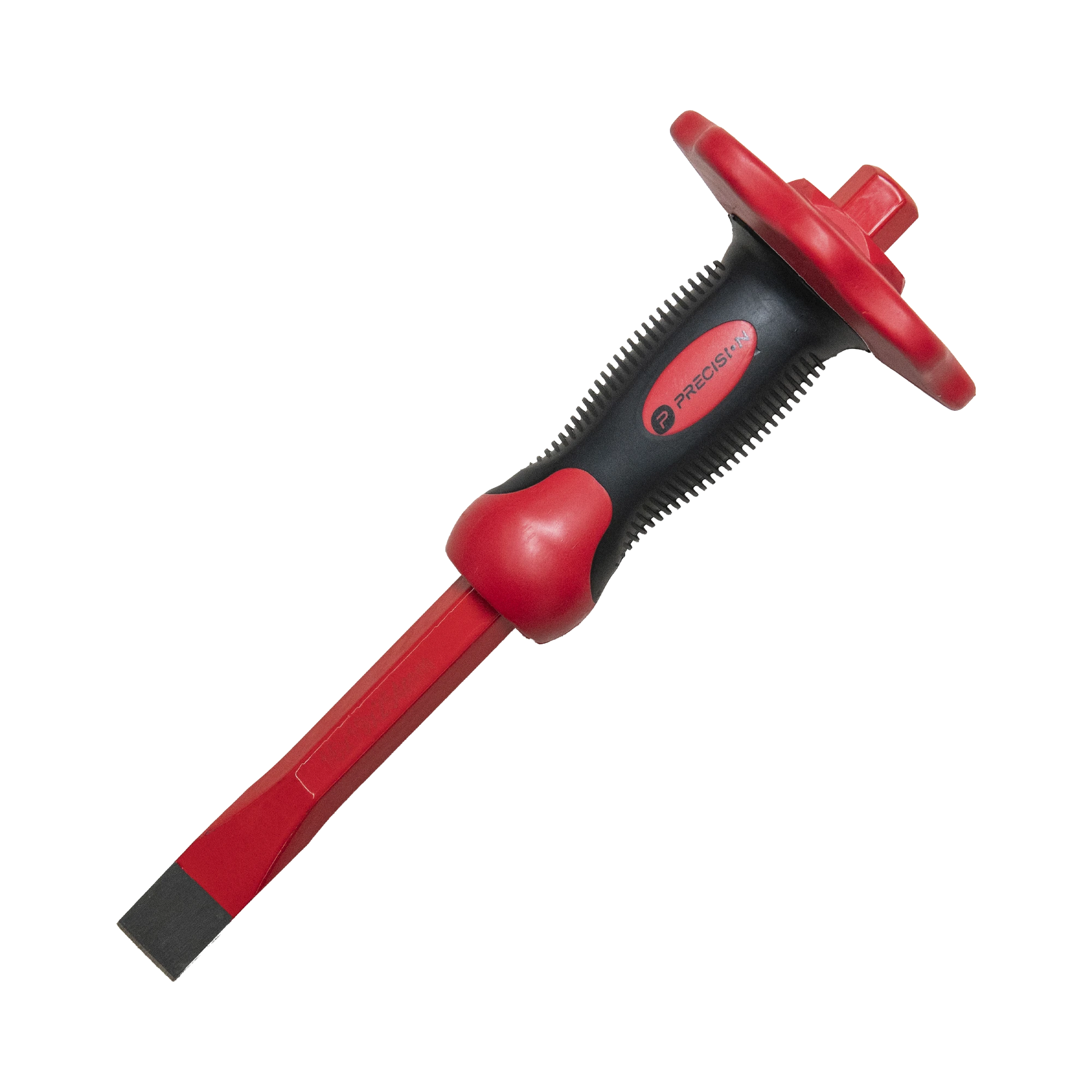 CINCEL DE PUNTA PLANA CON PROTECCIÓN PARA LAS MANOS DE 19X16X250MM-Ferreteria-PRECISION-Bsai Seguridad & Controles