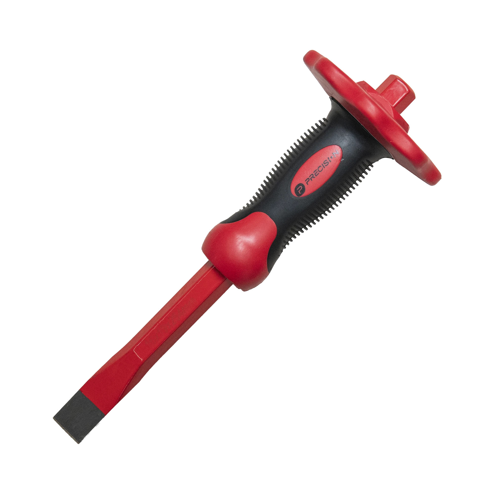 CINCEL DE PUNTA PLANA CON PROTECCIÓN PARA LAS MANOS DE 19X16X250MM-Ferreteria-PRECISION-Bsai Seguridad & Controles