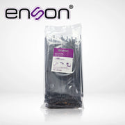 CINCHO DE NYLON ENSON ENS-CH190B COLOR NEGRO DE 4.8 X 190MM DE LONGITUD FUERZA DE TENSION DE HASTA 22 KGS-Fijacion-ENSON-Bsai Seguridad & Controles