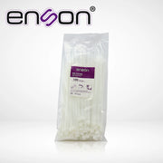 CINCHO DE NYLON ENSON ENS-CH190W COLOR NATURAL DE 4.8 X 190MM DE LONGITUD FUERZA DE TENSION DE HASTA 22 KGS-Fijacion-ENSON-Bsai Seguridad & Controles