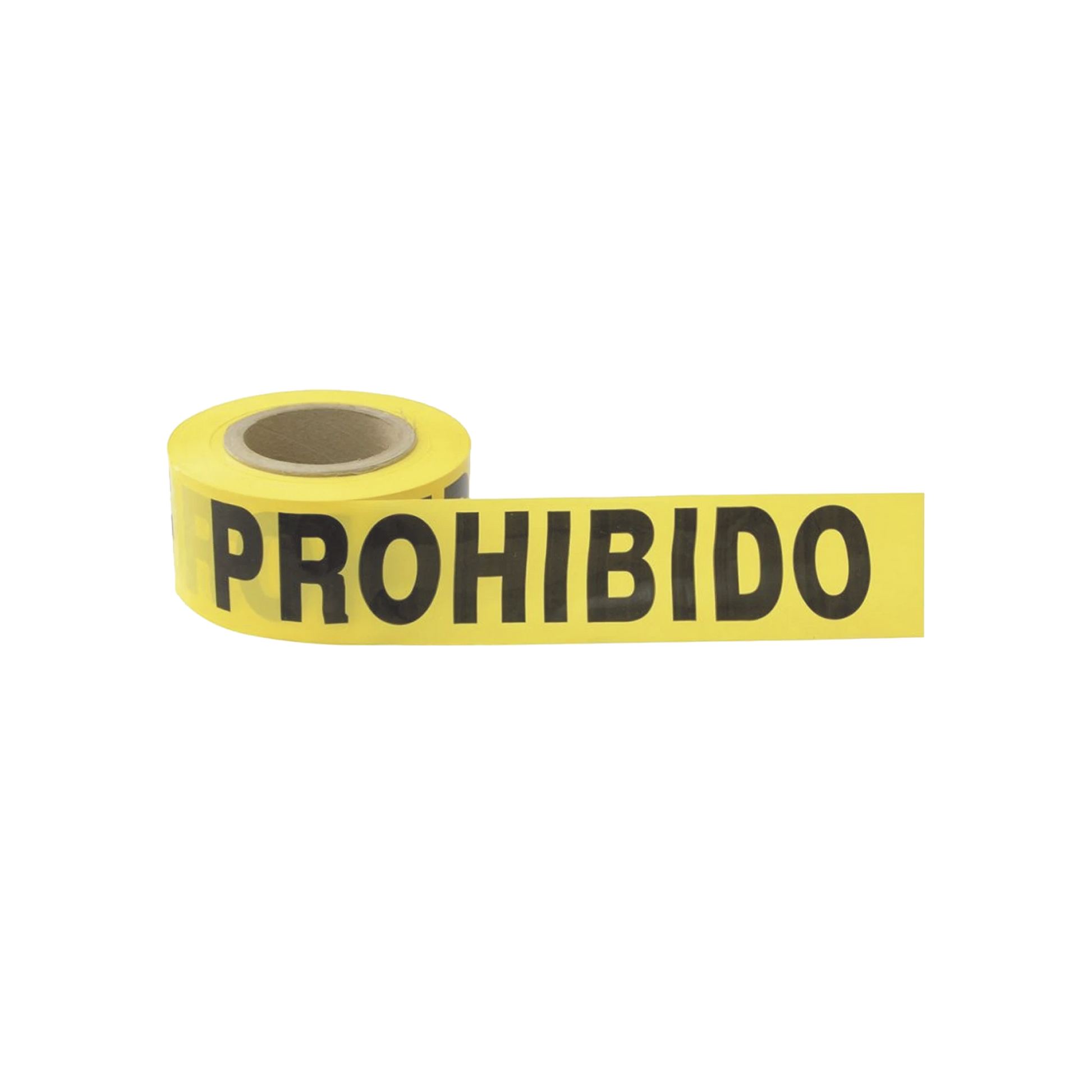 CINTA PARA BARRICADA "PROHIBIDO EL PASO" DE 100 M Y ANCHO DE 3".-Área Eléctrica-SURTEK-Bsai Seguridad & Controles