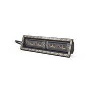 LUZ DIRECCIONAL CUBIERTA DE VENTANA, 12-24 VCD, 2 CABEZALES DUAL COLOR, ROJO/CLARO-Estrobos/Giratorias-ECCO-Bsai Seguridad & Controles