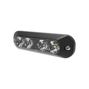 LUZ PERIMETRAL, 4 LEDS ULTRA BRILLANTES, COLOR AMBAR / CLARO-Luces Auxiliares-ECCO-Bsai Seguridad & Controles