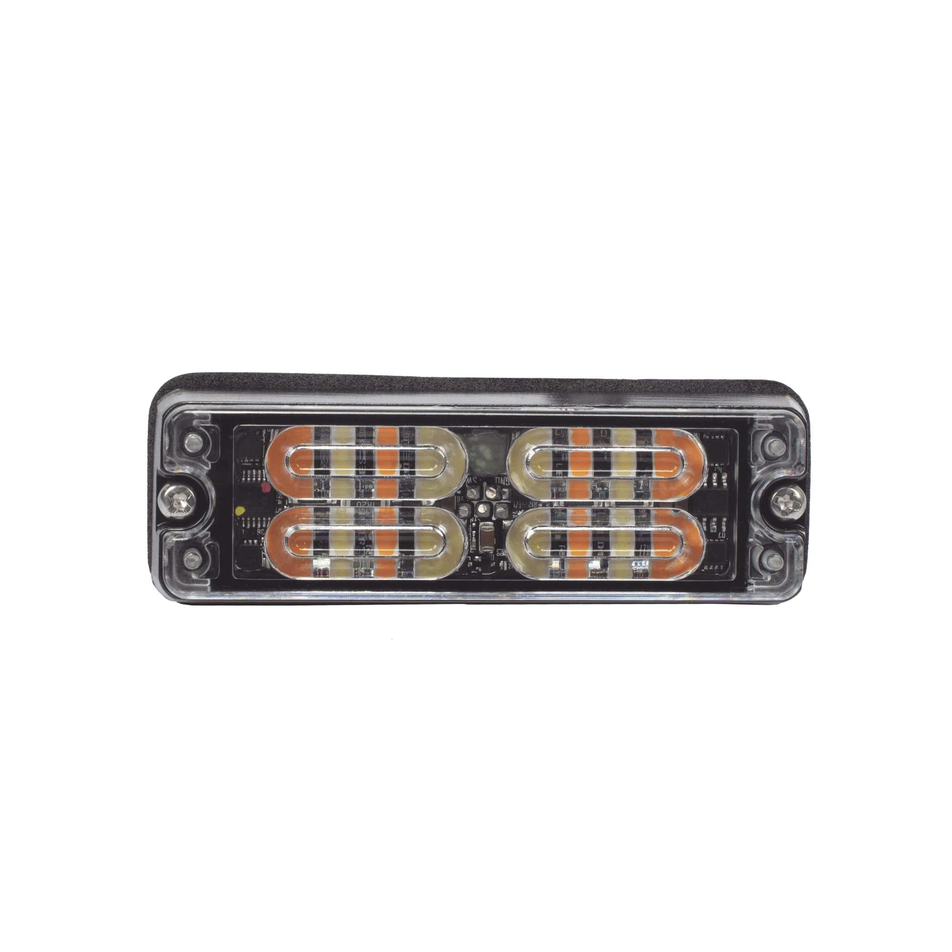 LUZ PERIMETRAL, 12 LED ULTRA BRILLANTES, COLOR ÁMBAR / CLARO-Luces Auxiliares Vehiculares-ECCO-Bsai Seguridad & Controles