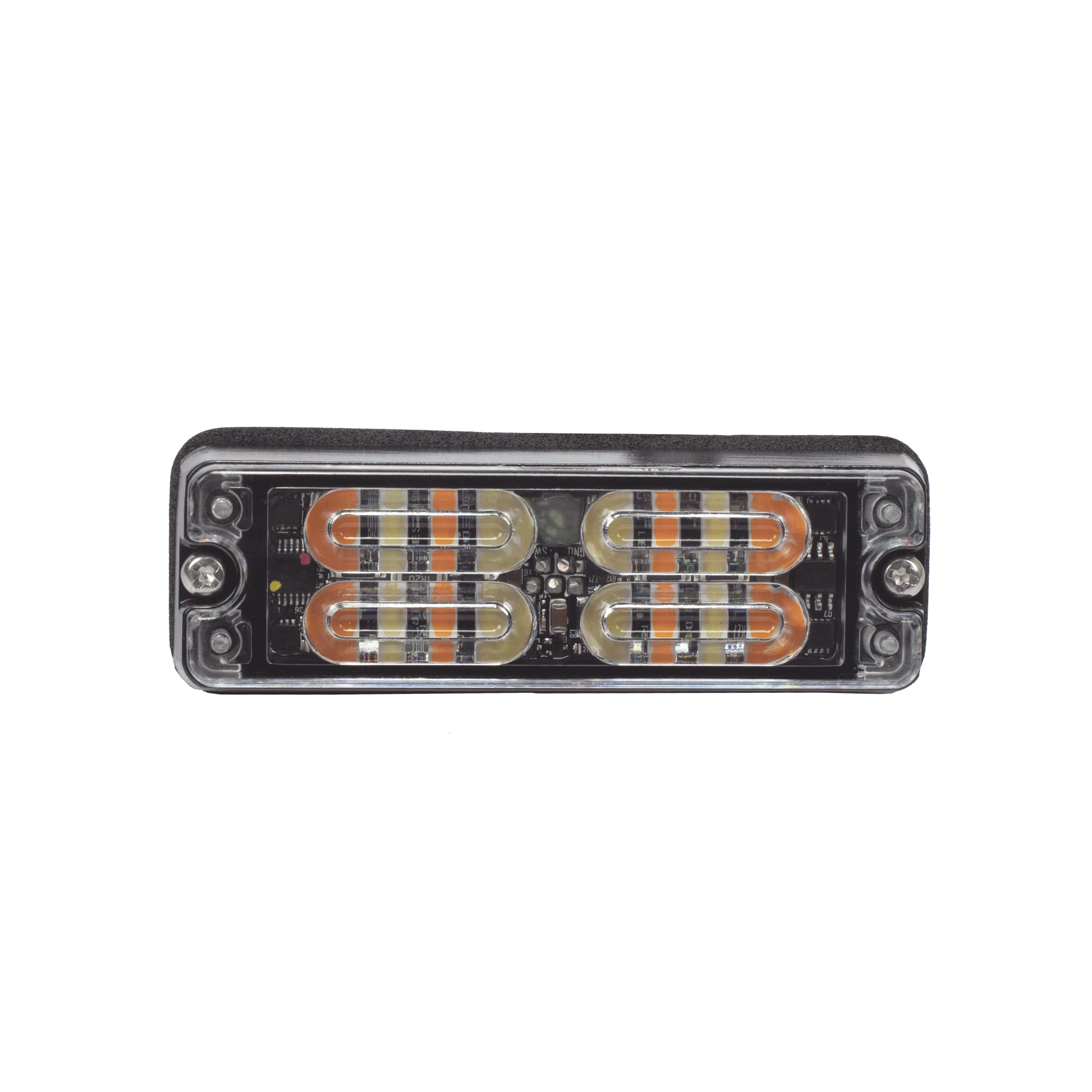 LUZ PERIMETRAL, 12 LED ULTRA BRILLANTES, COLOR ÁMBAR / CLARO-Luces Auxiliares Vehiculares-ECCO-Bsai Seguridad & Controles