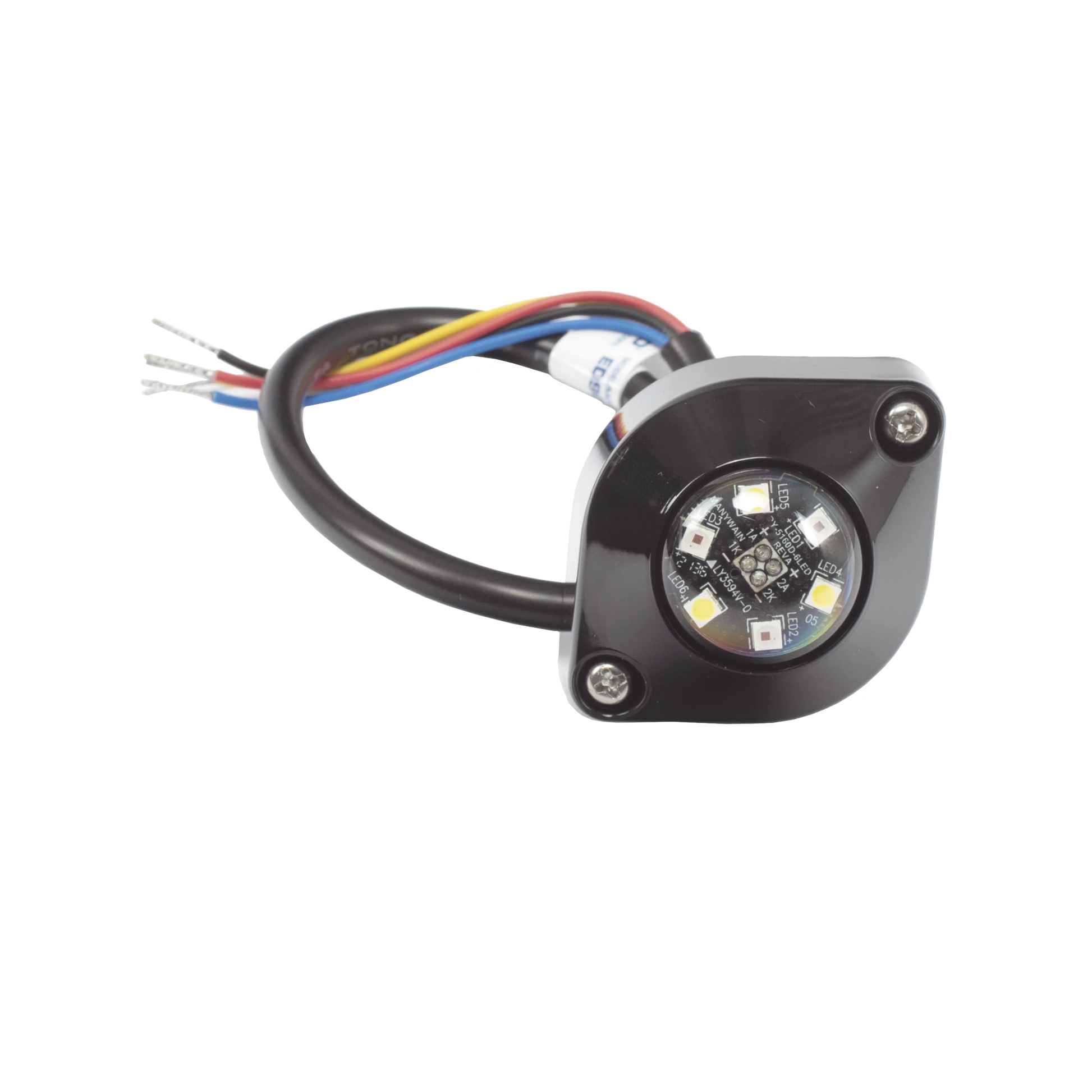 LAMPARA OCULTA DE 6 LED COLOR ROJO/CLARO SERIE ED9015-Estrobos/Giratorias-ECCO-Bsai Seguridad & Controles