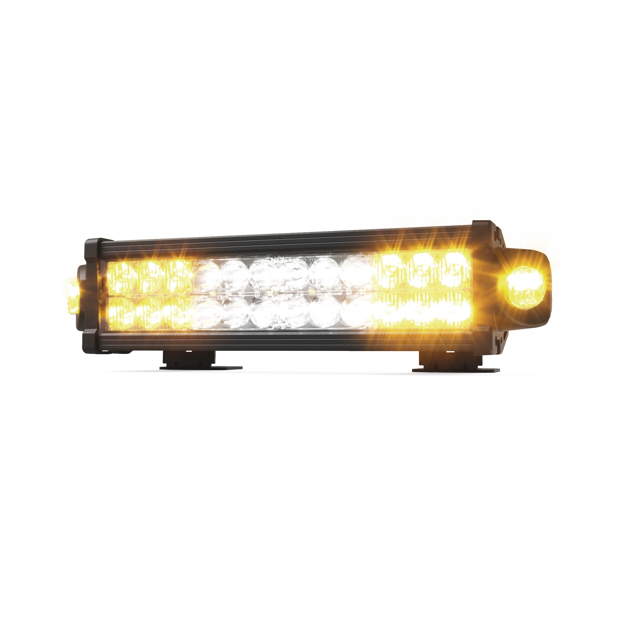 BARRA LED DE TRABAJO, 13.6 PULGADAS, DOBLE HILERA, CON LUCES DE TRABAJO, AMBAR/CLARO, 12-24 VCD-Luces Perimetrales-ECCO-Bsai Seguridad & Controles