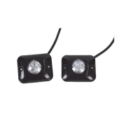PAR DE LÁMPARAS ULTRA BRILLANTES CON 12 LED CADA UNA, COLOR ROJO/CLARO, IDEALES PARA VEHÍCULOS ENCUBIERTO-Sirenas y Estrobos-EPCOM INDUSTRIAL SIGNALING-Bsai Seguridad & Controles
