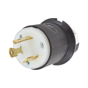 CLAVIJA DE MEDIA VUELTA INDUSTRIAL 30 A 125 V CA 2 POLOS 3 HILOS (NEMA L5-30P).-Cableado-HUBBELL-Bsai Seguridad & Controles