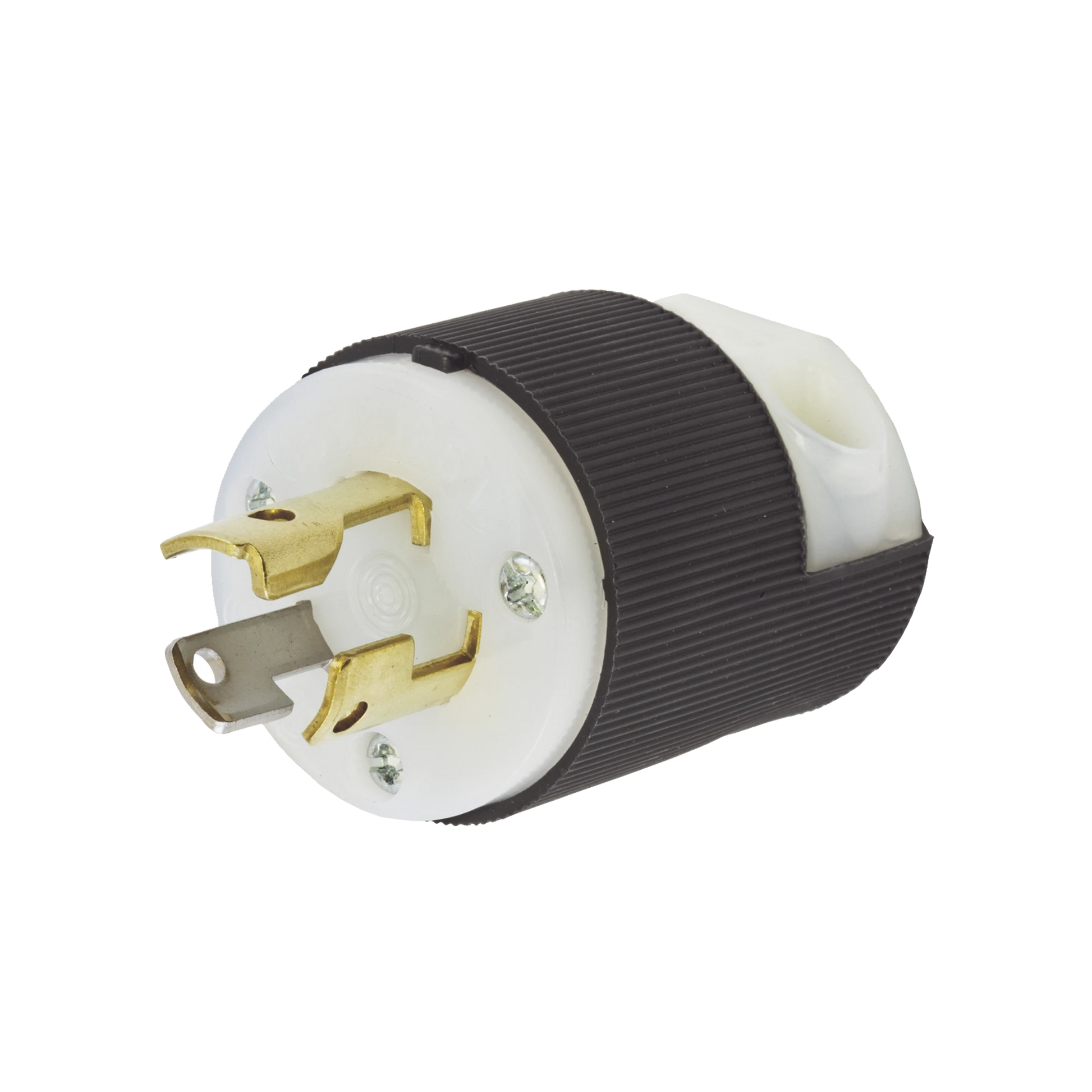 CLAVIJA DE MEDIA VUELTA, 15 A 125 V CA 2 POLOS 3 HILOS , COLOR BLANCO Y NEGRO, (NEMA L5-15P).-Herramientas-HUBBELL-Bsai Seguridad & Controles