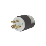 CLAVIJA INDUSTRIAL CON BLOQUEO DE MEDIA VUELTA / 15 A 250 V CA / 2 POLOS 3 HILOS / COLOR BLANCO Y NEGRO / NEMA L6-15P.-HUBBELL-Bsai Seguridad & Controles