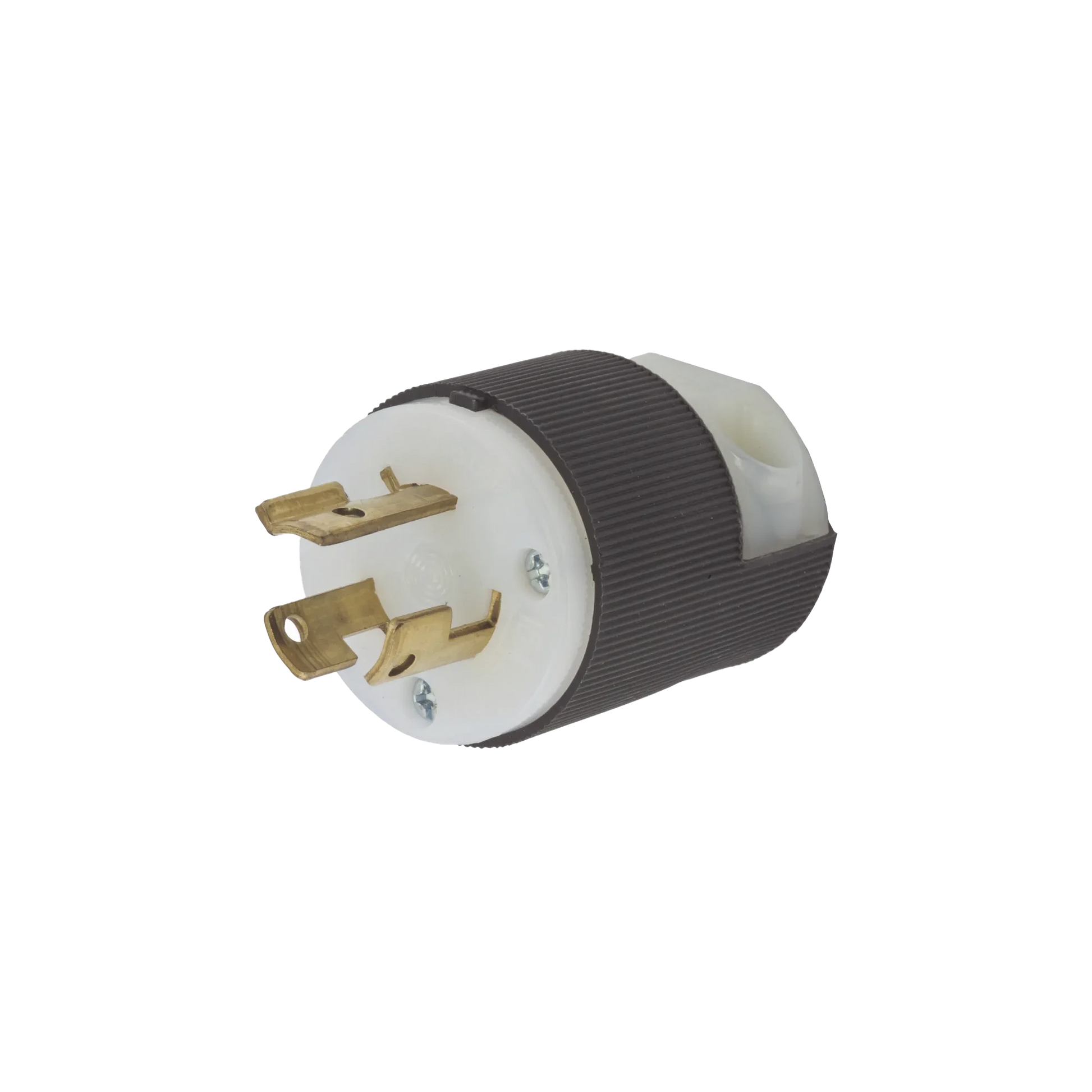 CLAVIJA INDUSTRIAL CON BLOQUEO DE MEDIA VUELTA / 15 A 250 V CA / 2 POLOS 3 HILOS / COLOR BLANCO Y NEGRO / NEMA L6-15P.-HUBBELL-Bsai Seguridad & Controles