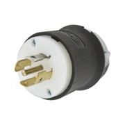 CLAVIJA INDUSTRIAL CON BLOQUEO DE MEDIA VUELTA / 20 A 120/208 V CA / 4 POLOS 5 HILOS / COLOR BLANCO Y NEGRO / NEMA L21-20P/ GRADO INDUSTRIAL.-Cables y Conectores-HUBBELL-HUB-HBL-2511-Bsai Seguridad & Controles
