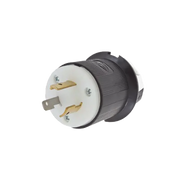 CLAVIJA INDUSTRIAL CON BLOQUEO DE MEDIA VUELTA / 20 A 125 V CA / 2 POLOS 3 HILOS / COLOR BLANCO Y NEGRO / NEMA L5-20P.-HUBBELL-Bsai Seguridad & Controles