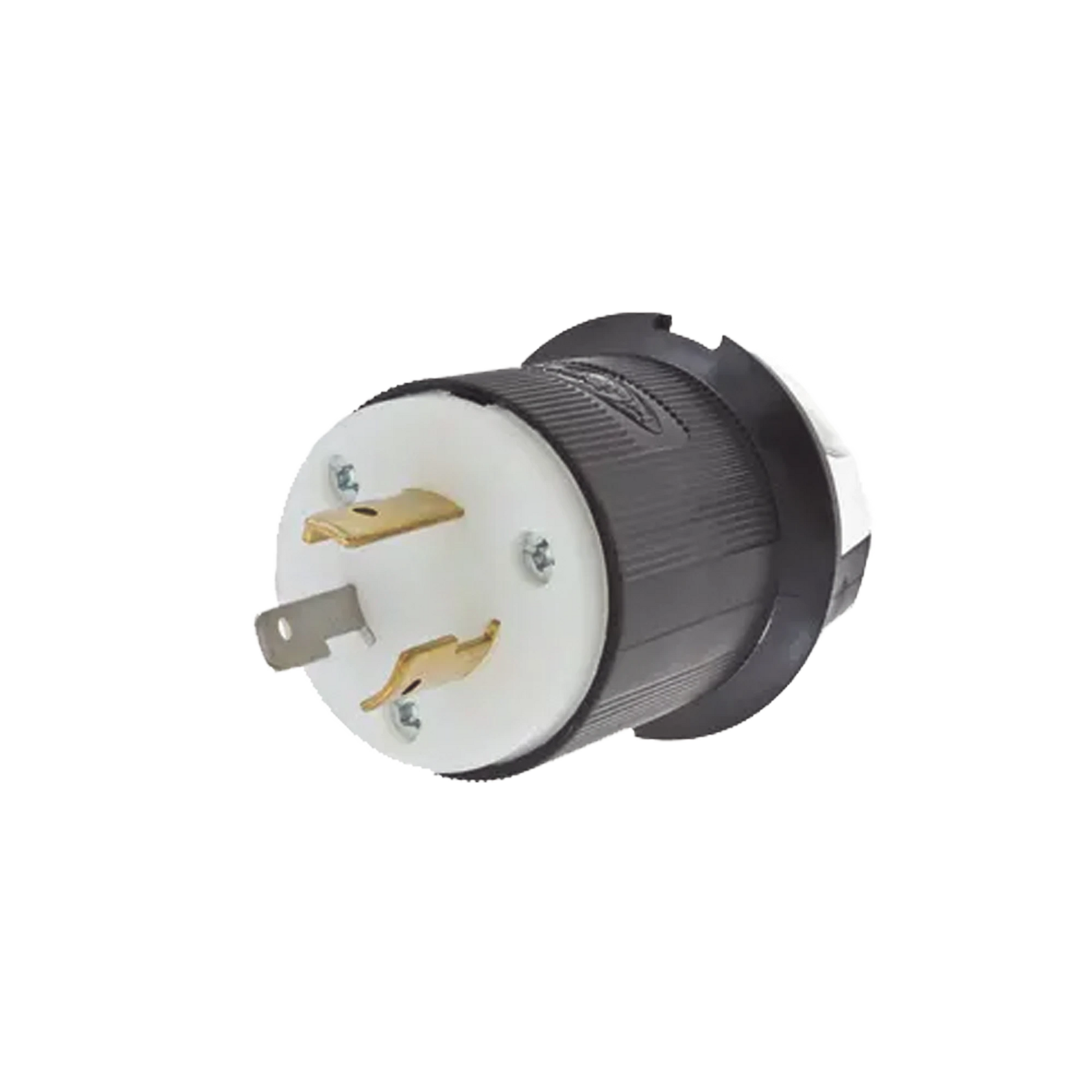 CLAVIJA INDUSTRIAL CON BLOQUEO DE MEDIA VUELTA / 20 A 125 V CA / 2 POLOS 3 HILOS / COLOR BLANCO Y NEGRO / NEMA L5-20P.-HUBBELL-Bsai Seguridad & Controles