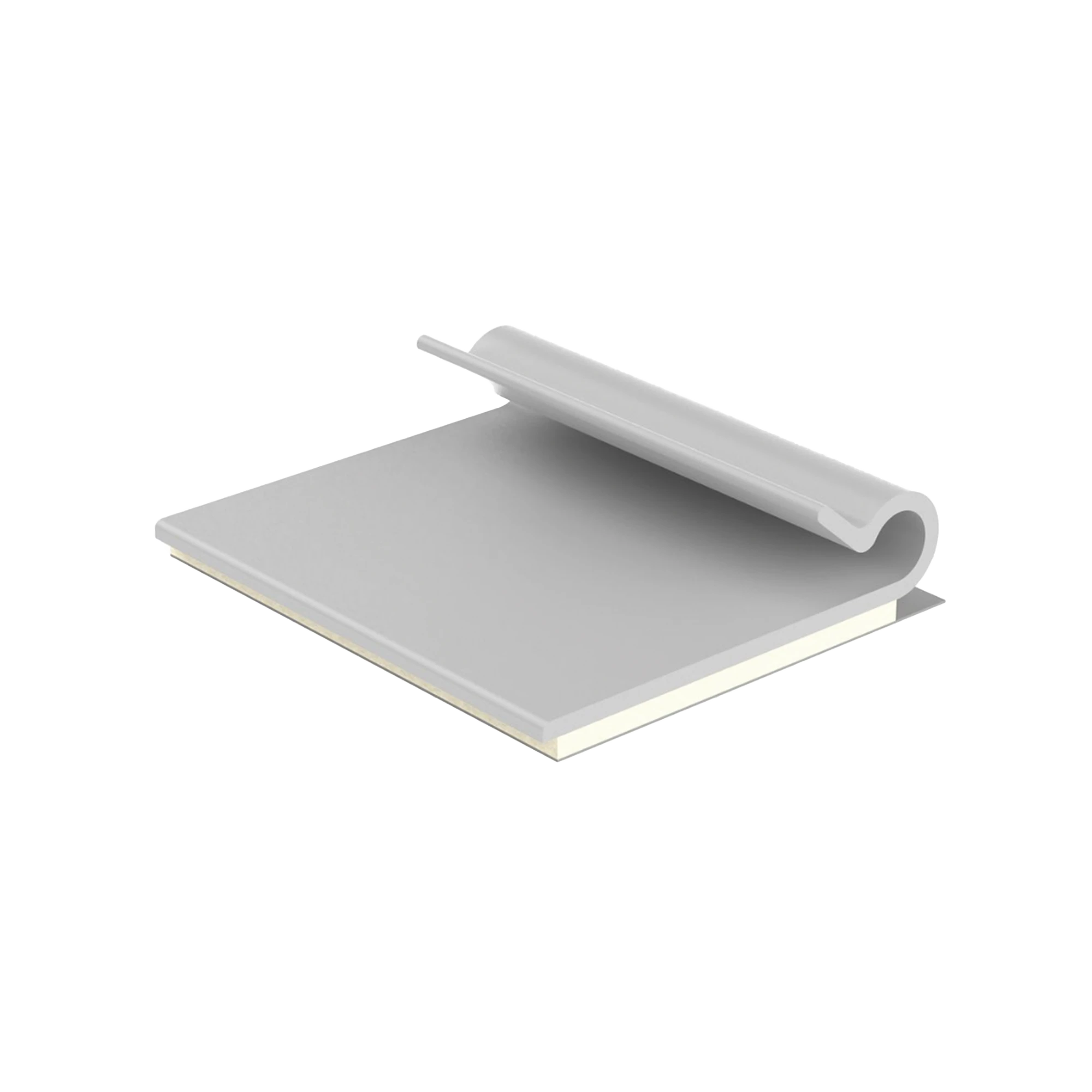 CLIP ADHESIVO TIPO J, PARA CABLES DE HASTA 4.8 MM DE DIÁMETRO, USO INTERIOR, COLOR GRIS, PAQUETE DE 100PZ-Ferreteria-PANDUIT-Bsai Seguridad & Controles
