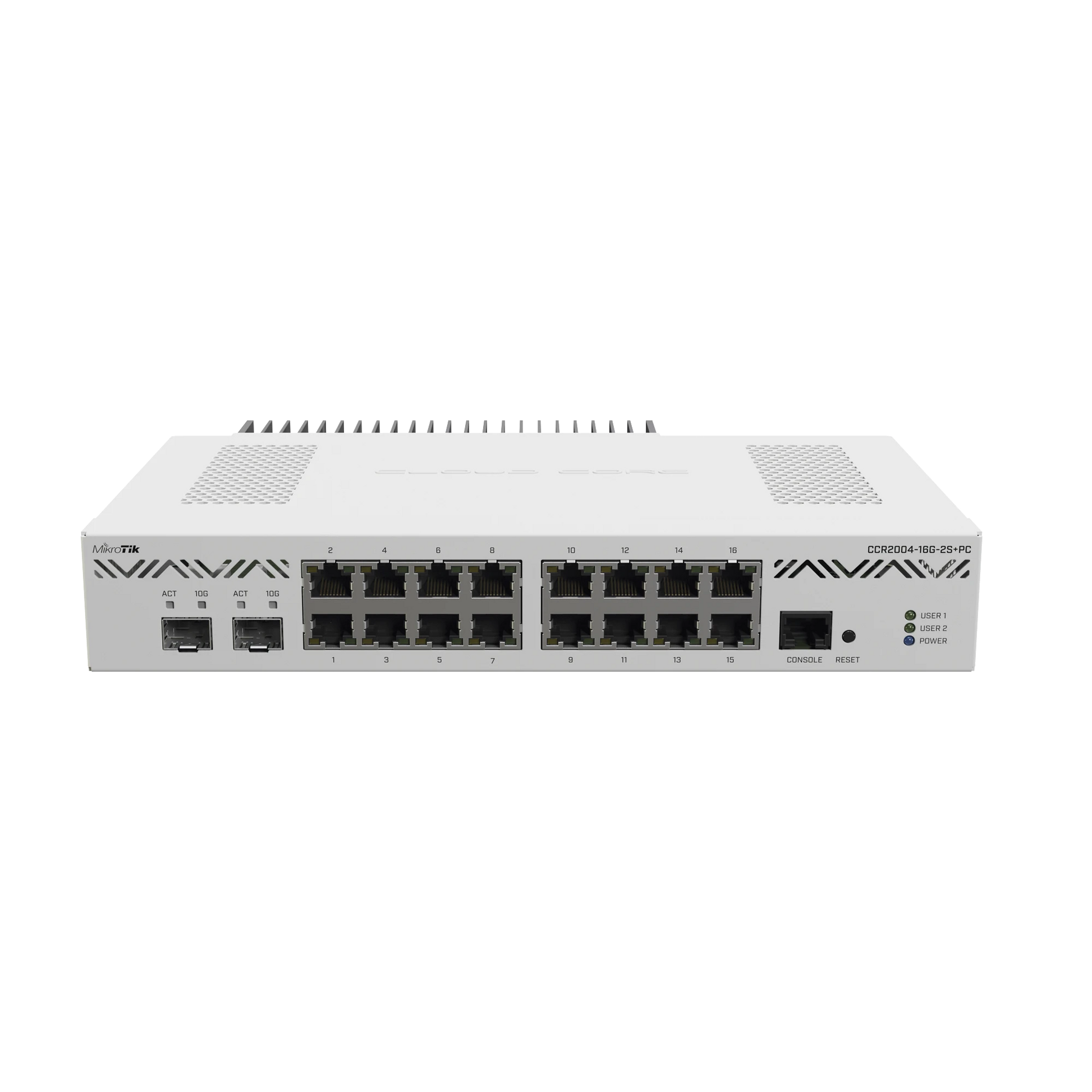 CLOUD CORE ROUTER 2004-16G-2S+PC, CON ENFRIAMIENTO PASIVO-Networking-MIKROTIK-Bsai Seguridad & Controles