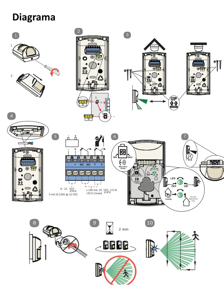 BOSCH I_ISCBDL2WP12G - DETECTOR DE MOVIMIENTO TRITECH / IDENTIFICACION DE MASCOTAS / COBERTURA DE 12X12M-Sensores de Alarma-BOSCH-Bsai Seguridad & Controles