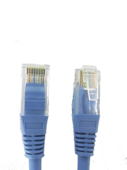SAXXON P5E1UA - CABLE PATCH CORD UTP 1 METRO / CAT 5E / COLOR AZUL-Patch Cord / Latiguillo-SAXXON-Bsai Seguridad & Controles