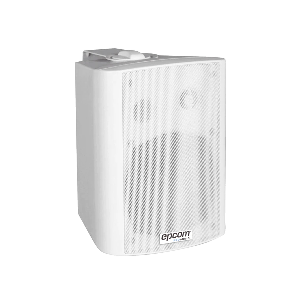 ALTAVOZ DE MONTAJE EN PARED ACTIVO DE DOS VIAS 5"+1.5"/ RMS 20W@8OHMS MAS PASIVO 20W/ MATERIAL ABS/ REJA METÁLICA/ BRACKET DE METAL/ COLOR BLANCO-Megafonia y Audioevacuacion-EPCOM PROAUDIO-Bsai Seguridad & Controles