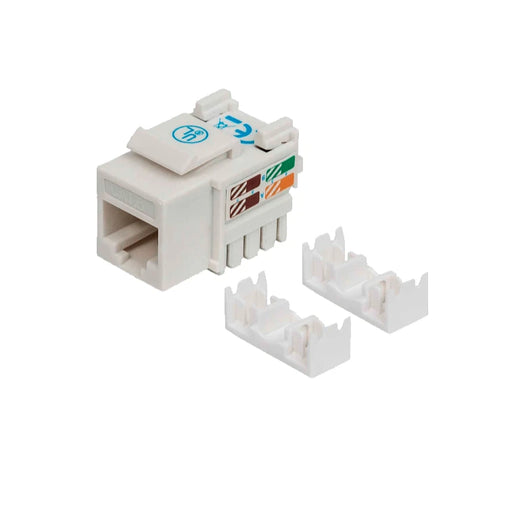 INTELLINET 210591 - JACK RJ45 CAT6 KEYSTONE / DE IMPACTO 110 / COLOR BLANCO-Jacks y Plugs-INTELLINET-ITL1610008-Bsai Seguridad & Controles