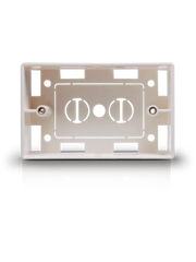 SAXXON A164B - CAJA PARA PLACA DE PARED / USOS MULTIPLES / COLOR BLANCO-Faceplate Y Cajas Universales-SAXXON-Bsai Seguridad & Controles